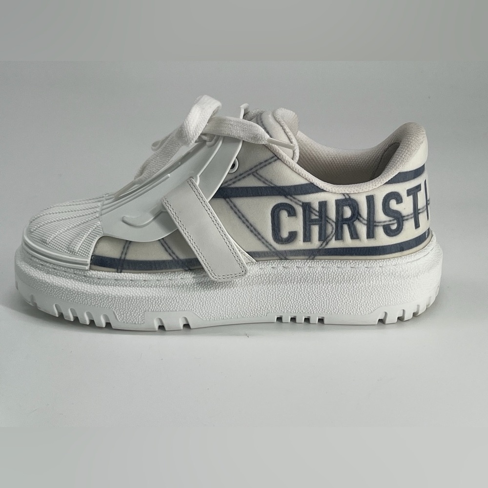 Christian Dior ID Sneaker White And Blue Technical Fabric Size EU34 - Picture 9 of 12